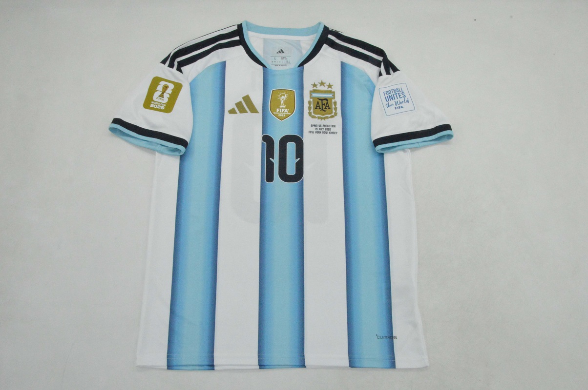 AAA Quality Argentina 2026 World Cup Home Final Soccer Jersey